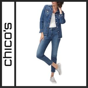 Chico's Slim Girlfriend Crop Jeans
